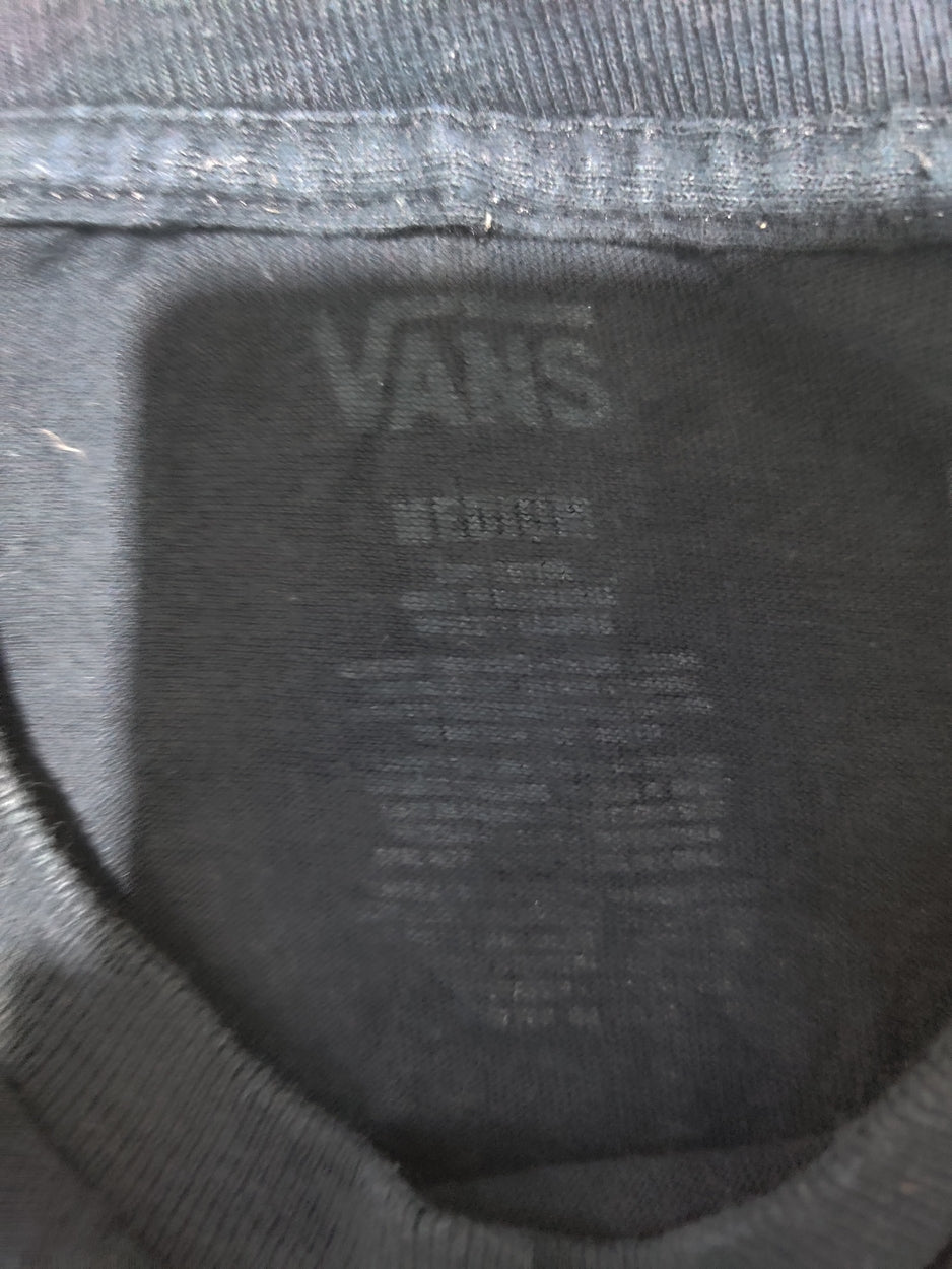 Vans Men Cotton Blue T Shirt