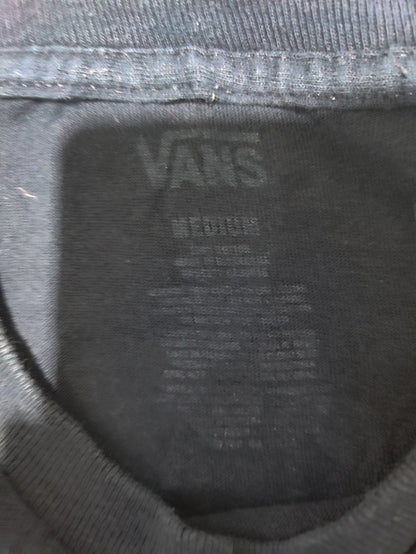 Vans Men Cotton Blue T Shirt