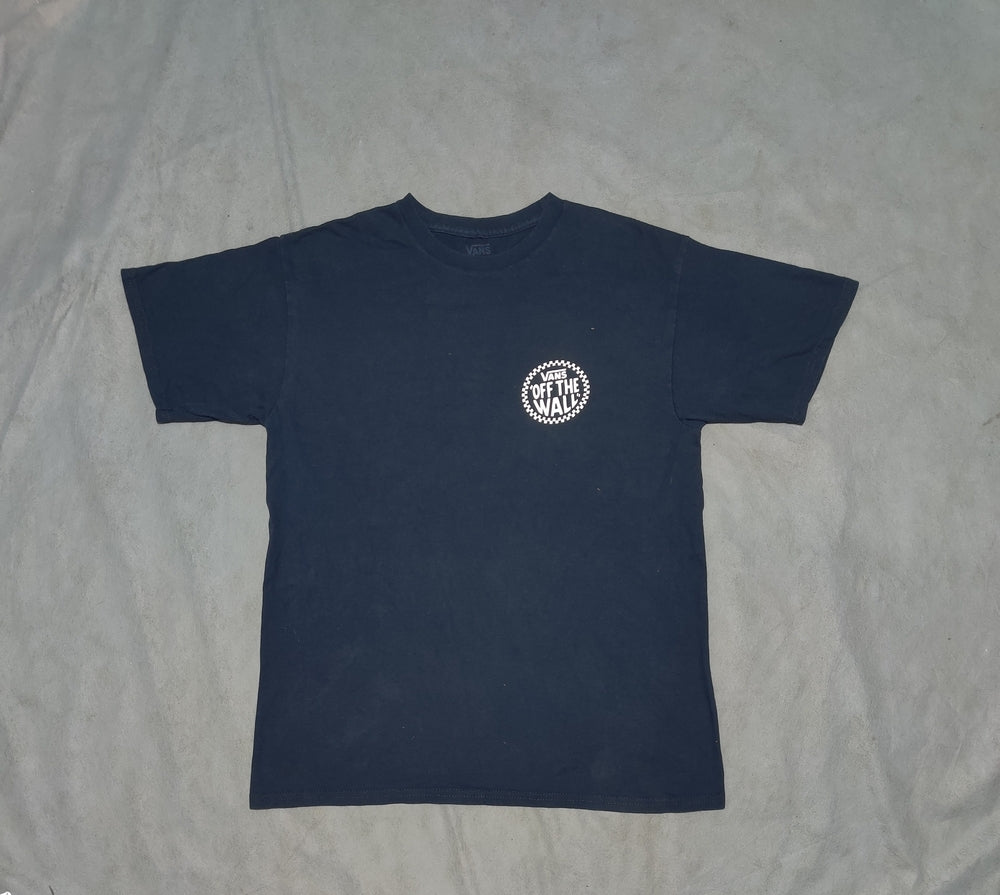 Vans Men Cotton Blue T Shirt