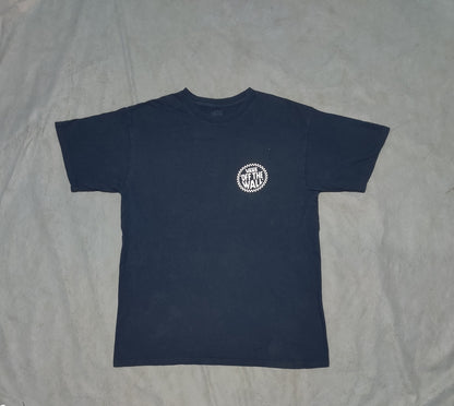 Vans Men Cotton Blue T Shirt
