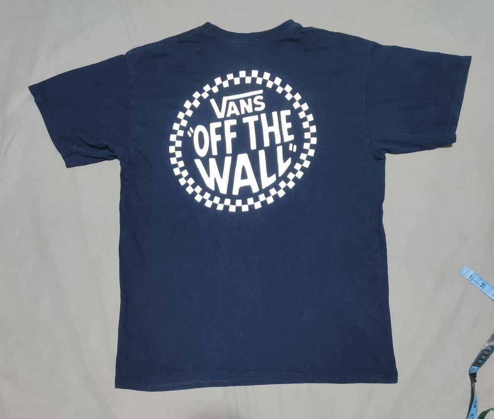 Vans Men Cotton Blue T Shirt