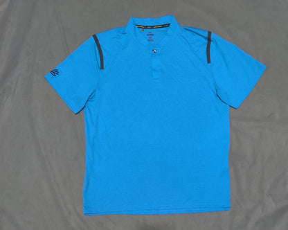 Under Armour Men Cotton Blue T Shirt