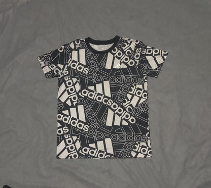 Adidas Men Cotton Black T Shirt