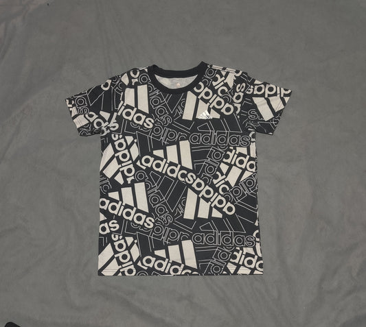 Adidas Men Cotton Black T Shirt