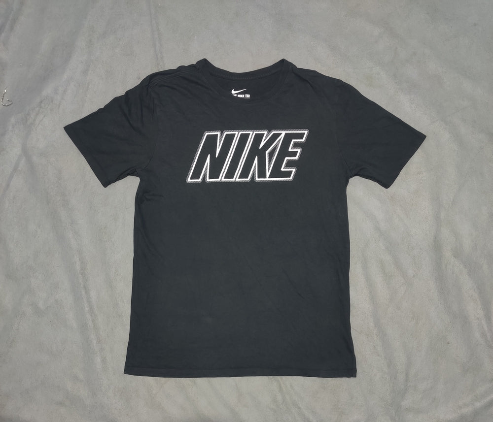 Nike Men Cotton Black T Shirt
