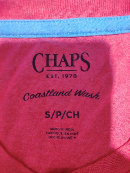 Chaps Men Cotton Pink T Shirt