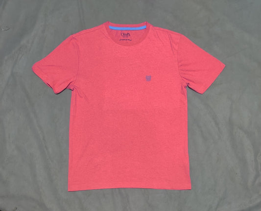 Chaps Men Cotton Pink T Shirt
