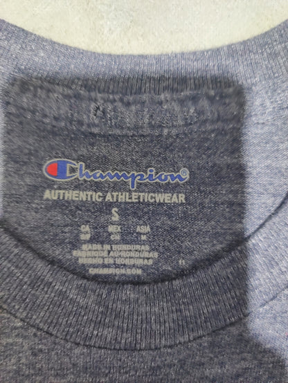 Champion Men Cotton Gray T Shirt