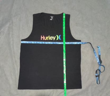 Hurley Men Cotton Black Vest T Shirt