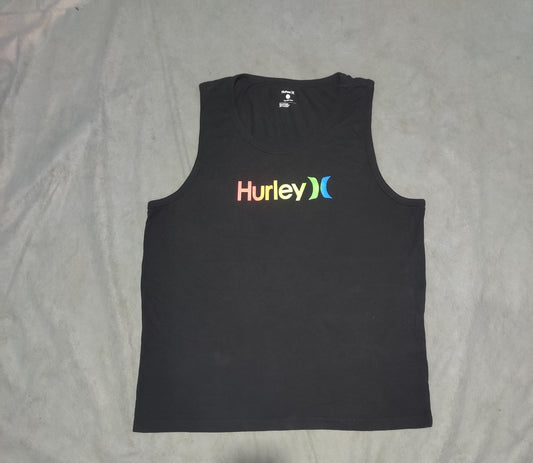 Hurley Men Cotton Black Vest T Shirt