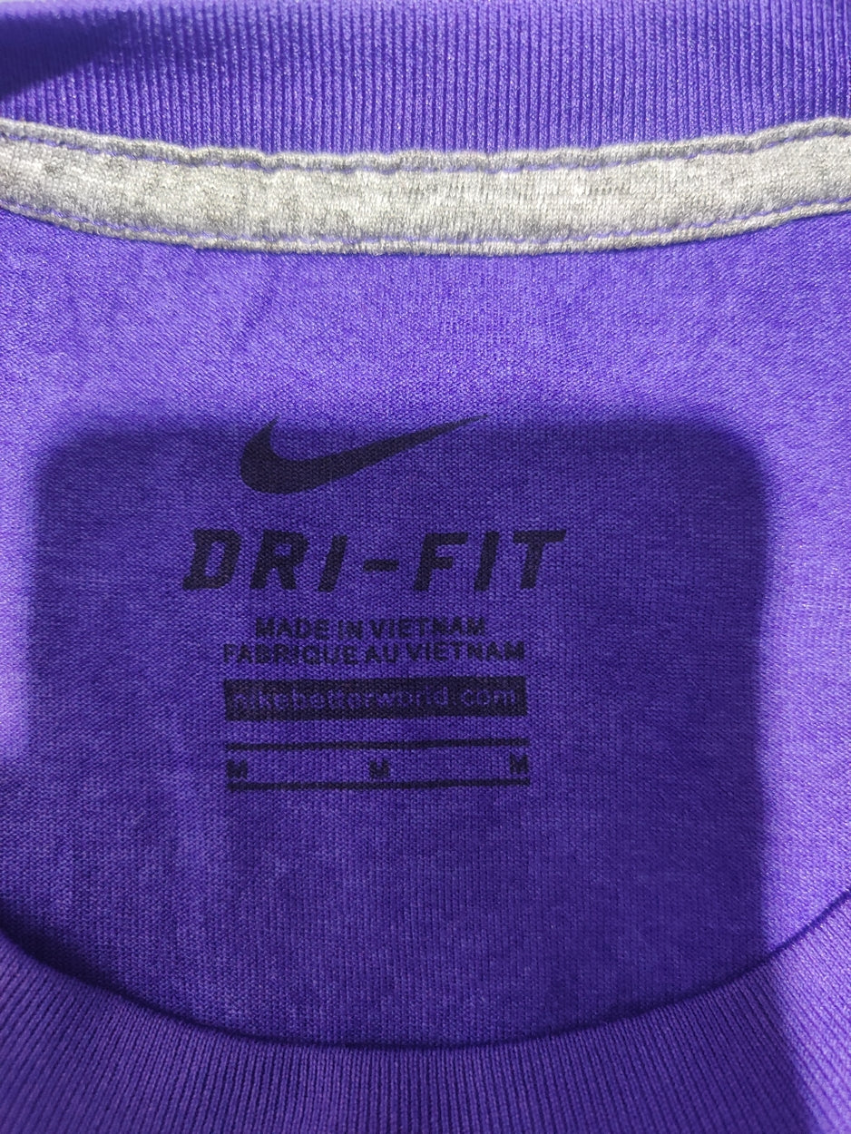 Nike Dir Fit Men Sport Purple T Shirt