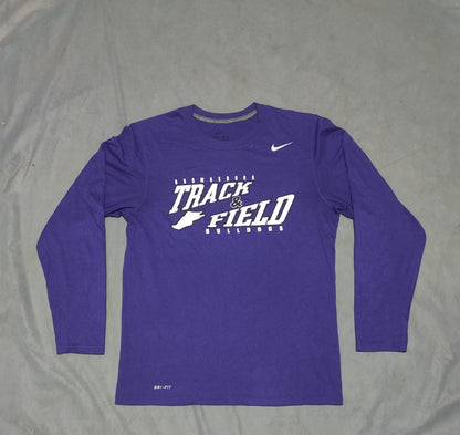 Nike Dir Fit Men Sport Purple T Shirt