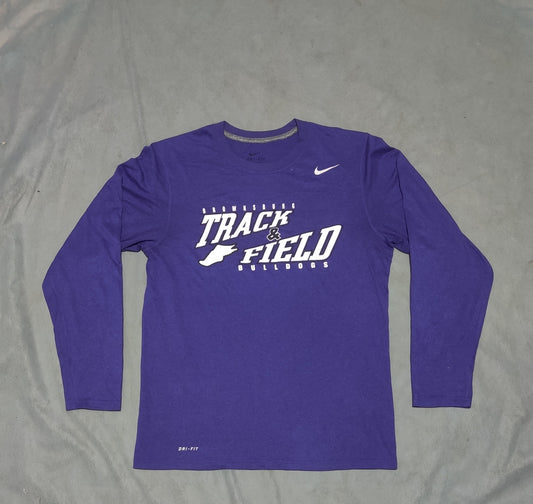 Nike Dir Fit Men Sport Purple T Shirt