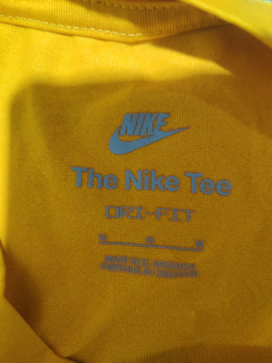 Nike Men Sport Yellow T Shirt