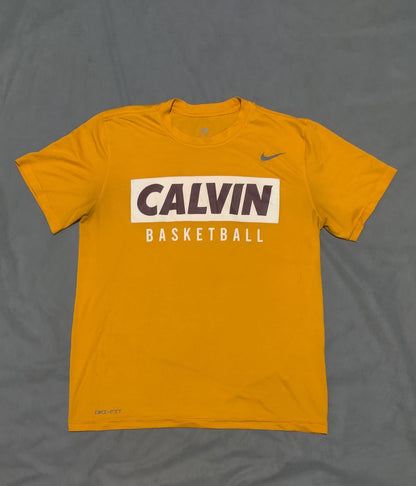 Nike Men Sport Yellow T Shirt