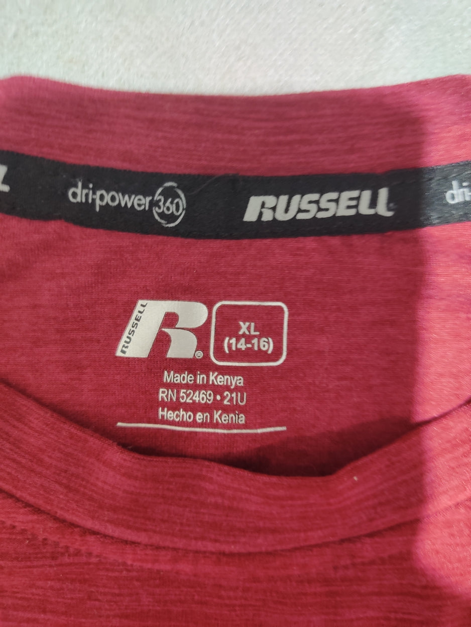 Russell Men Sport Maroon T Shirt