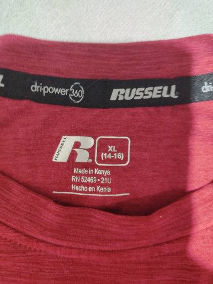 Russell Men Sport Maroon T Shirt