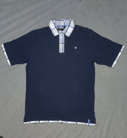 South Pole Men Blue Cotton Polo T Shirt M