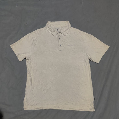 Hurley Men Black Cream Polo T Shirt XL