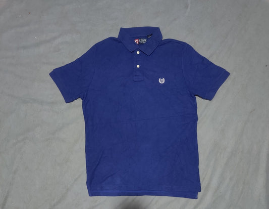 Chaps Men Blue Cotton Polo T Shirt S