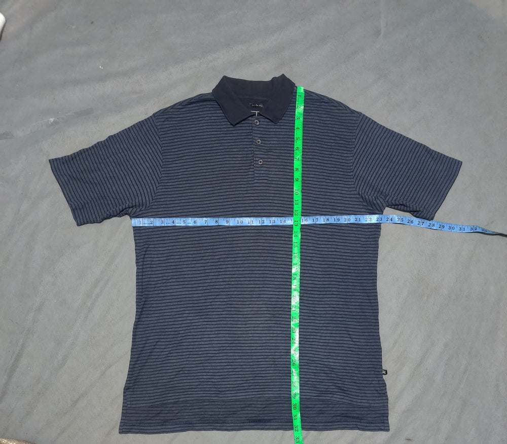 Adidas Men Blue Cotton Polo T Shirt M