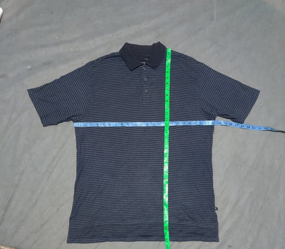 Adidas Men Blue Cotton Polo T Shirt M