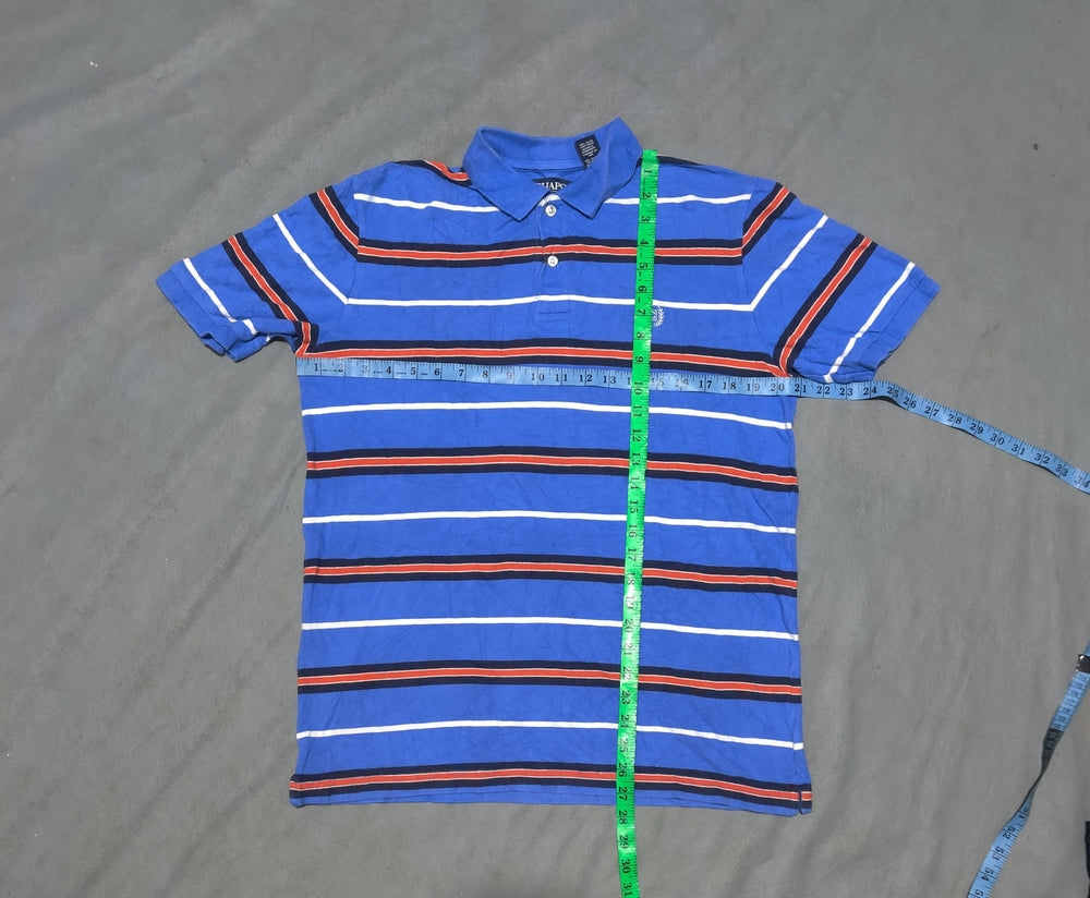Chaps Men Blue Cotton Polo T Shirt M