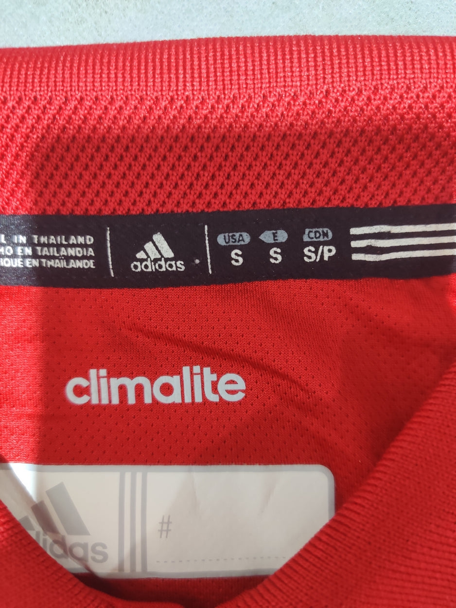 Adidas Men Red Sport Polo T Shirt S