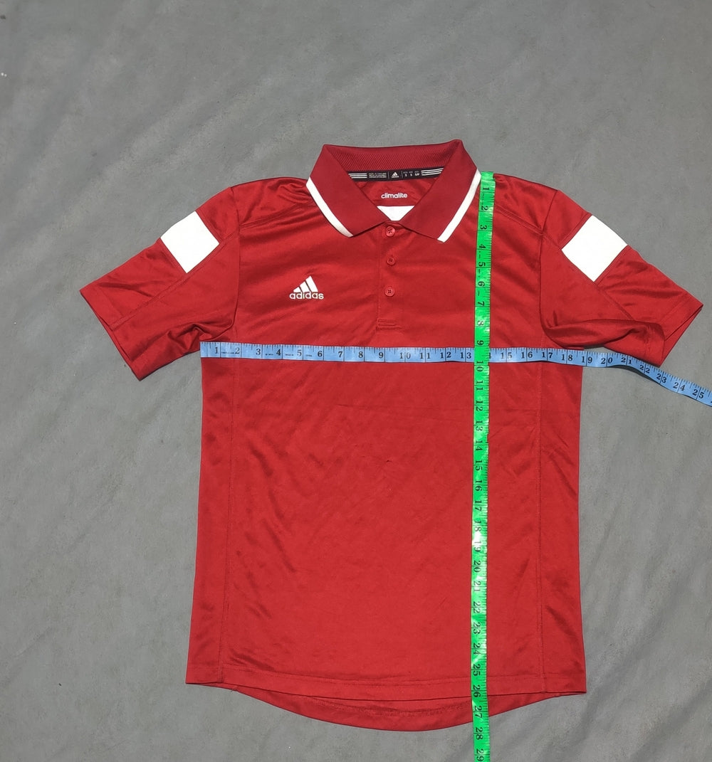 Adidas Men Red Sport Polo T Shirt S