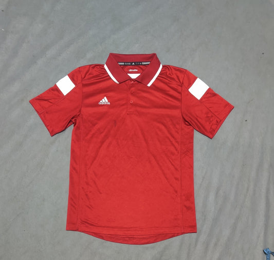 Adidas Men Red Sport Polo T Shirt S