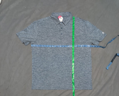 Russell Men Blue Sport Polo T Shirt XL