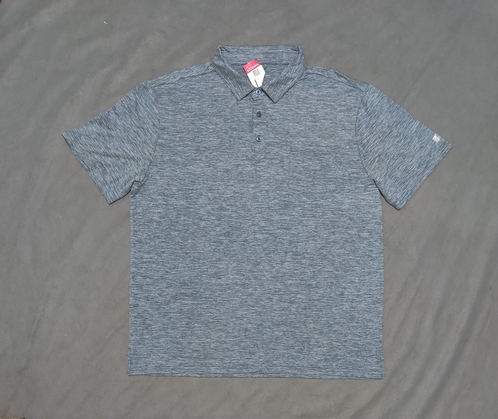Russell Men Blue Sport Polo T Shirt XL