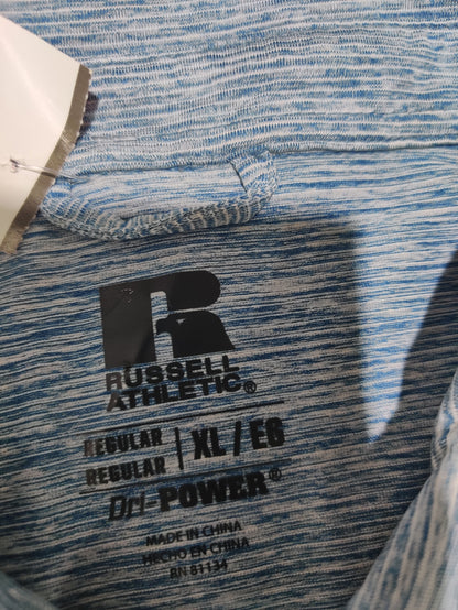 Russell Men Blue Sport Polo T Shirt XL
