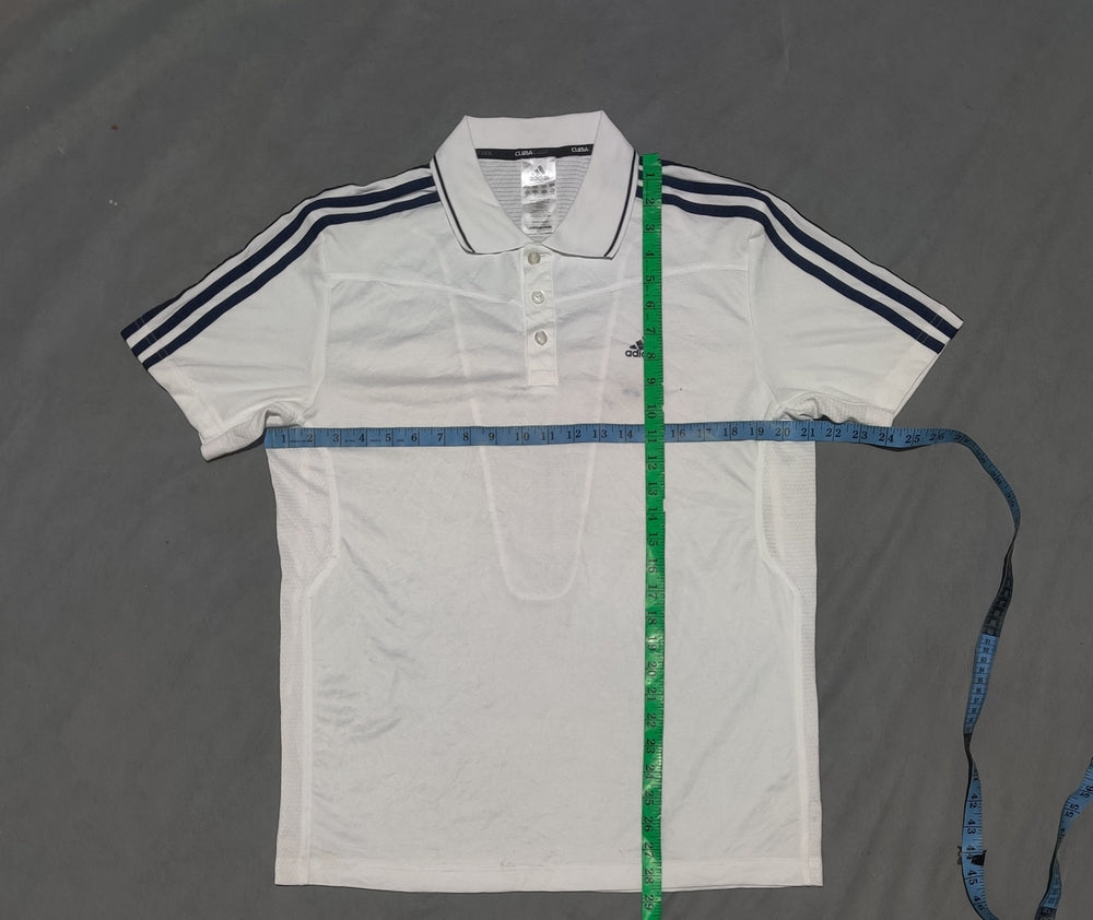 Adidas Men White Sport Polo T Shirt M