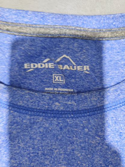 Eddie Bauer Men Sport Blue T Shirt XL