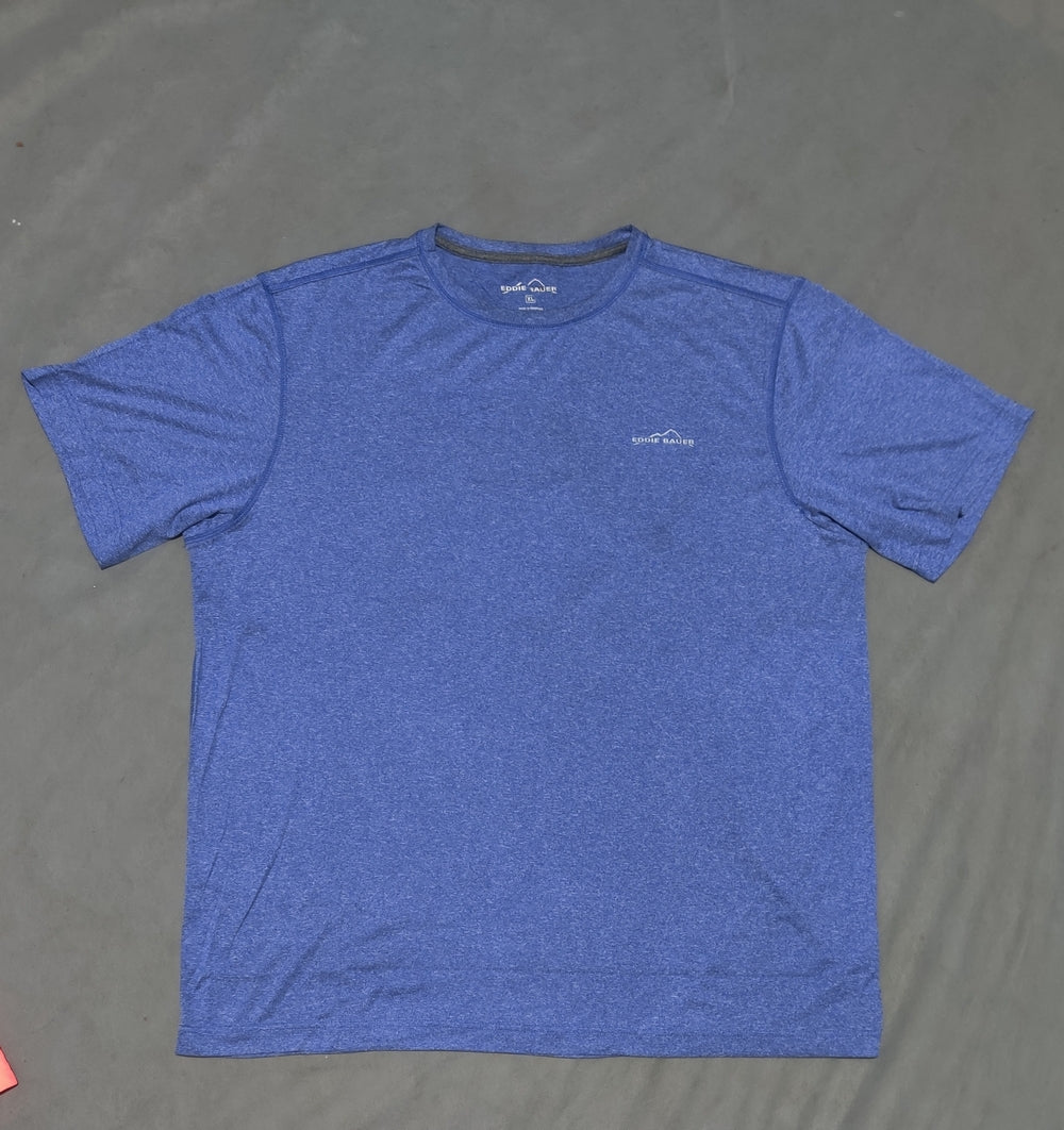 Eddie Bauer Men Sport Blue T Shirt XL