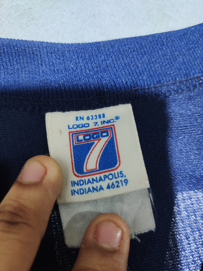 Logo 7 Men Sport Blue T Shirt XL