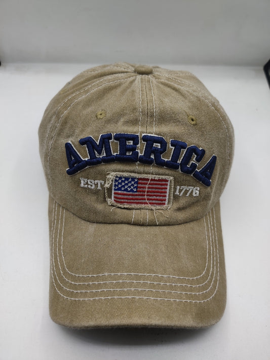 America Men Cream Cap