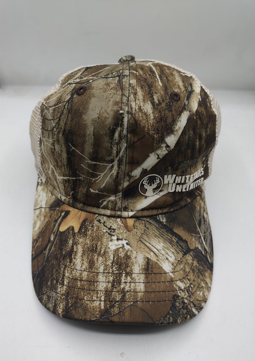White Tails Unlimited Men Camouflage Cap