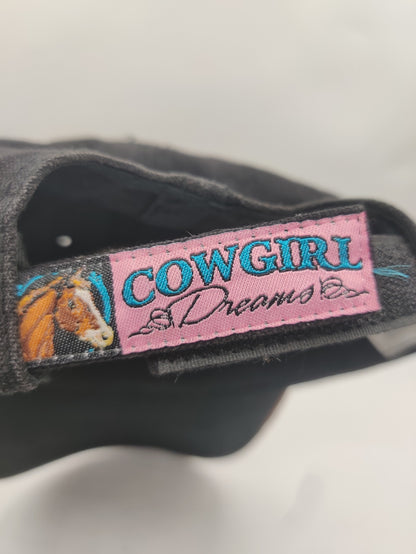 Cow Girl Women Black Cap