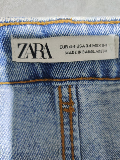 Zara Men Jeans Blue Short