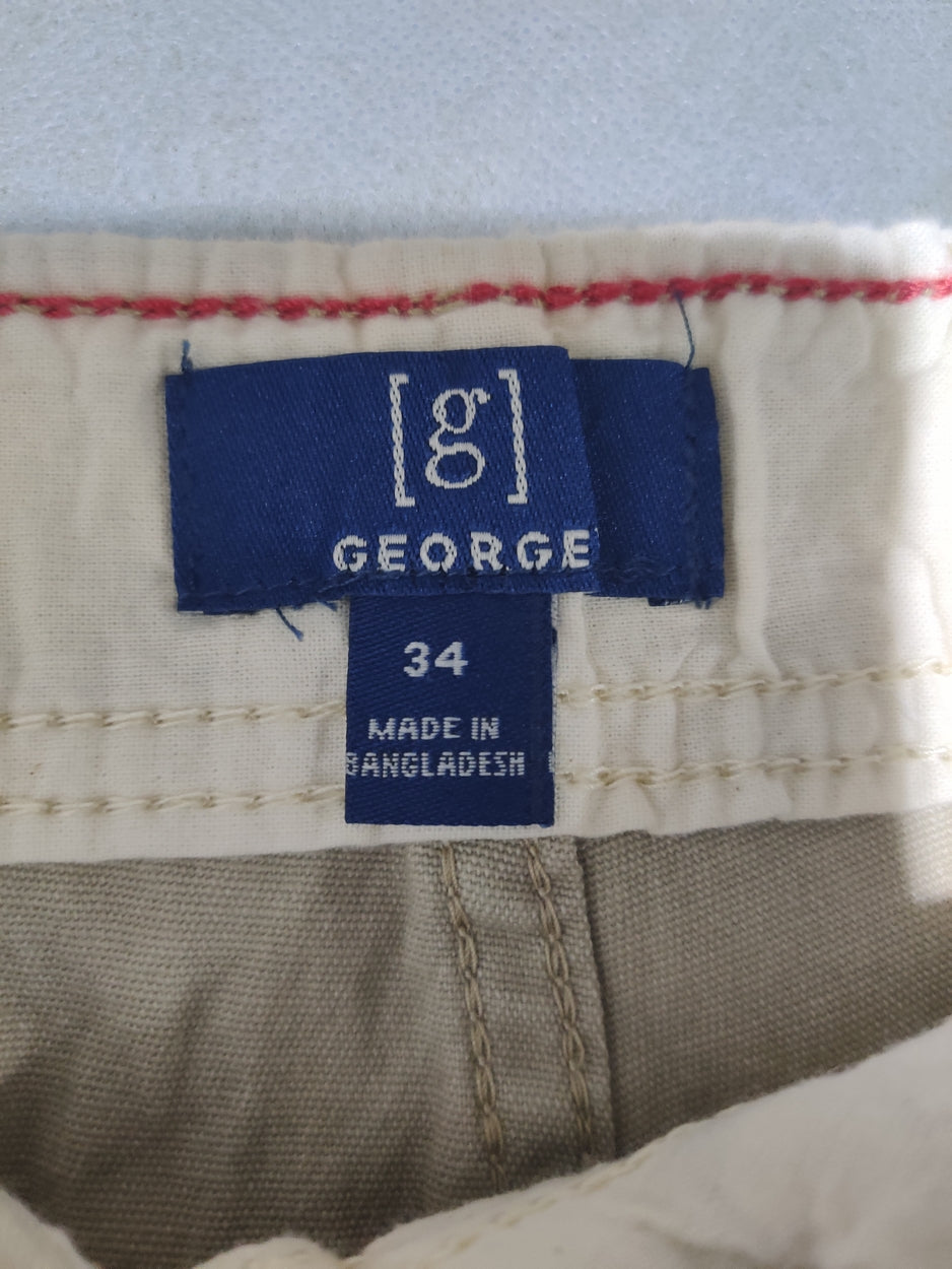 George Men Cotton Cream Short