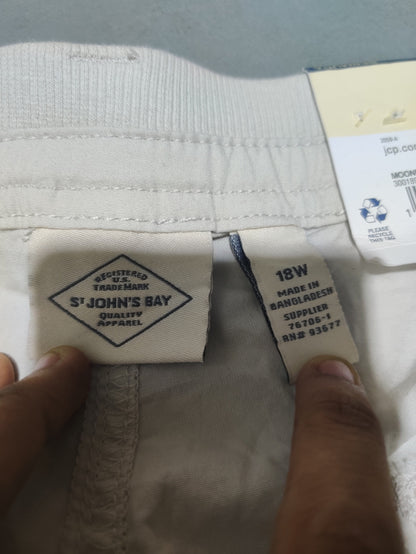 St John's Bay Men Cotton Cream Short