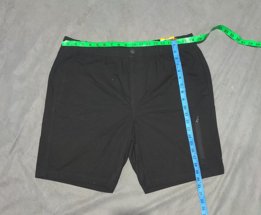 George Men Cotton Black Short