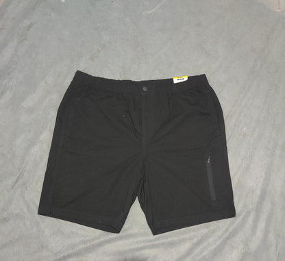 George Men Cotton Black Short