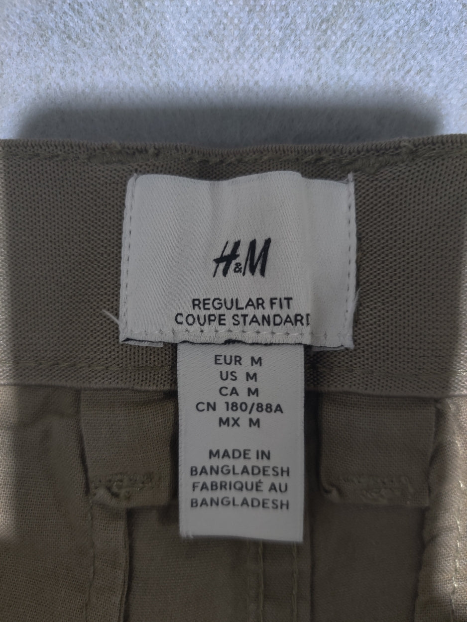 H&M Men Cotton Green Short