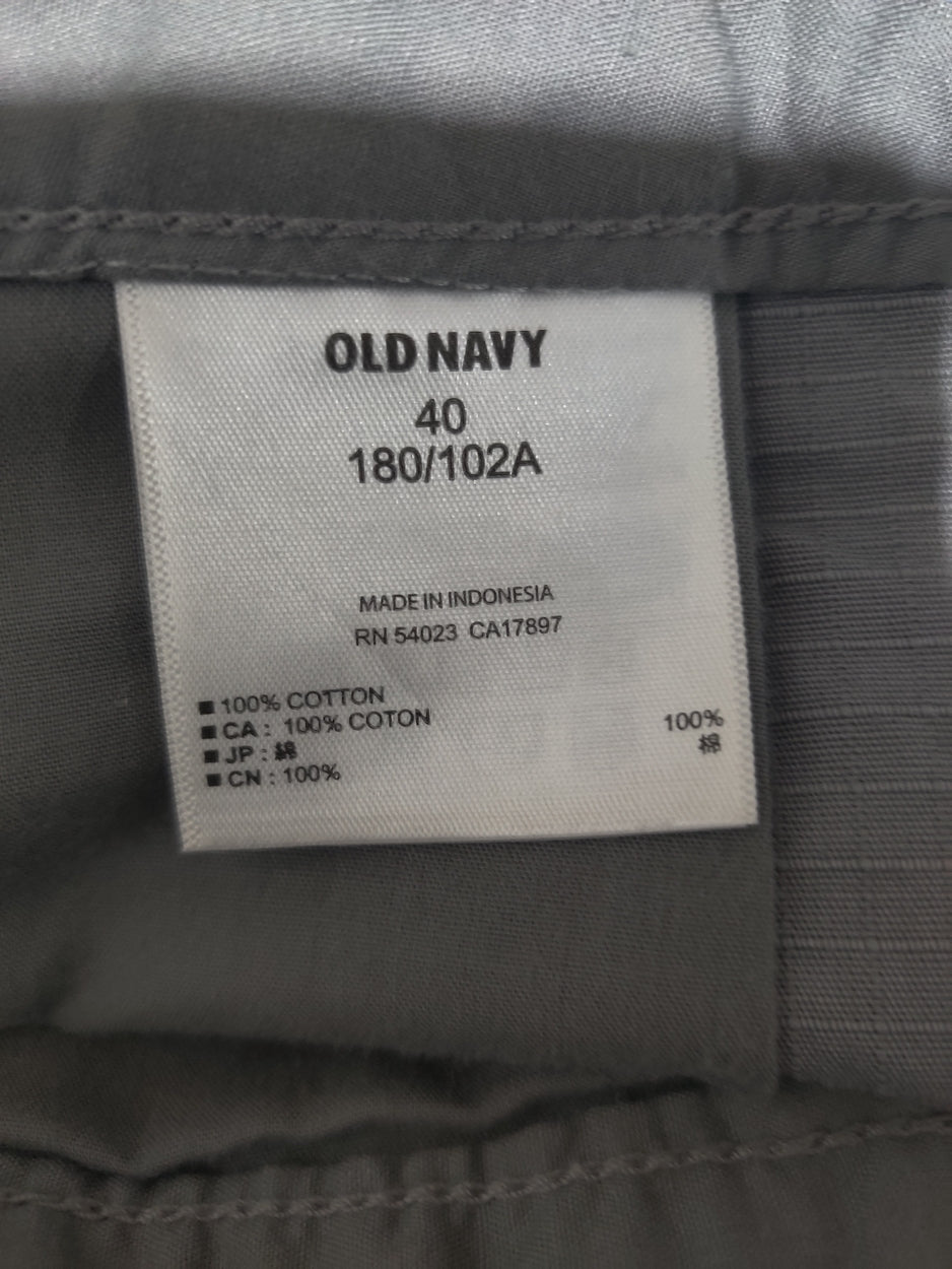Old Navy Men Cotton Gray Short