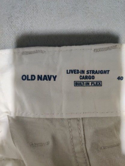Old Navy Men Cotton White Short
