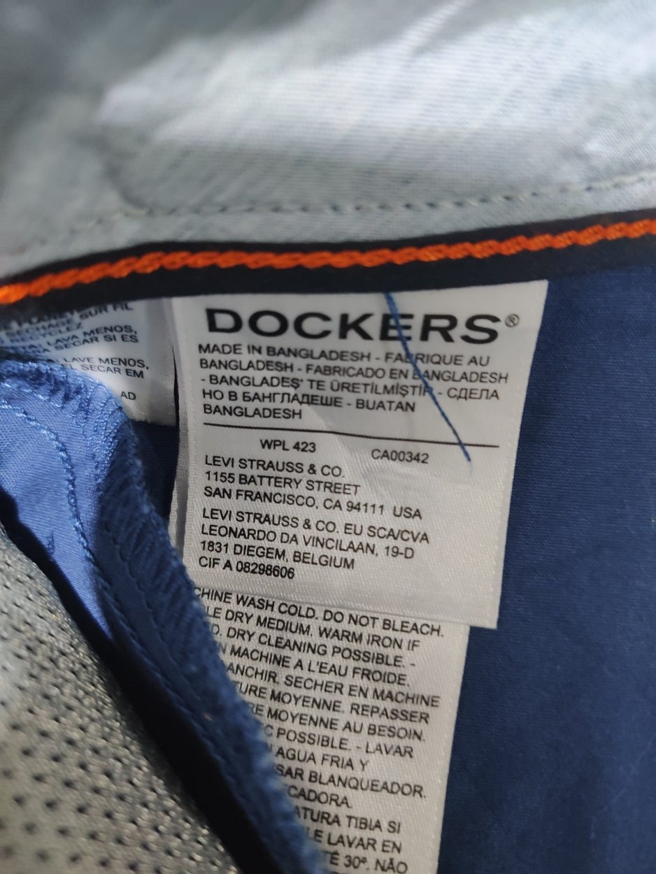 Dockers Men Cotton Blue Short