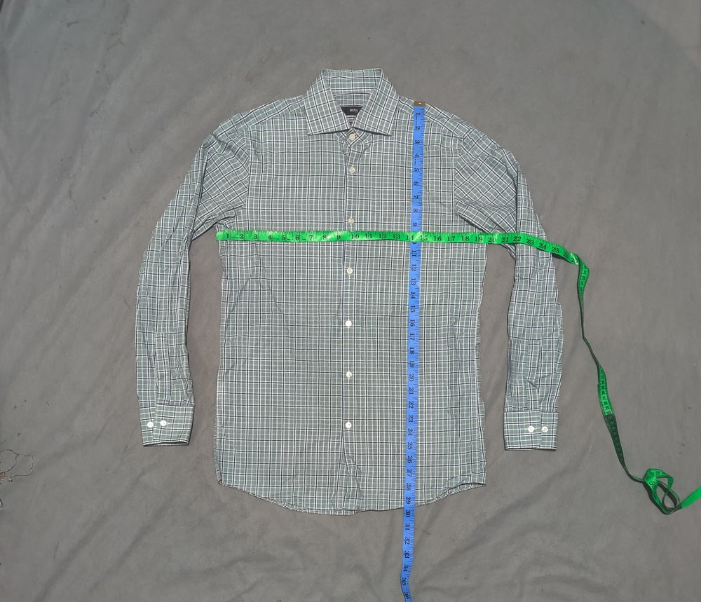 Hugo Boss Men Cotton Green Shirt M